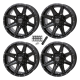 Frontline 308 Gloss Black 14x7 Wheels/Rims (Full Set) Frontline 308 Gloss Black 14x7 Wheels/Rims (Full Set)