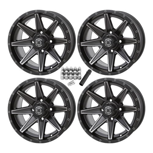 Frontline 308 Matte Dark Tint 14x7 Wheels/Rims (Full Set) Frontline 308 Matte Dark Tint 14x7 Wheels/Rims (Full Set)