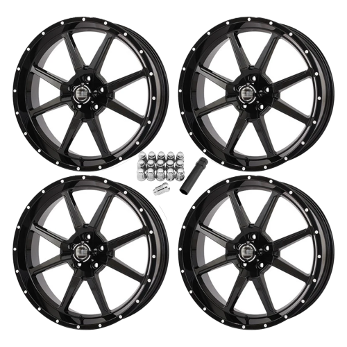 Frontline 556 Gloss Black 20x6.5 Wheels/Rims (Full Set) Frontline 556 Gloss Black 20x6.5 Wheels/Rims (Full Set)
