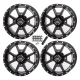 Frontline 556 Gloss Black 14x7 Wheels/Rims (Full Set) Frontline 556 Gloss Black 14x7 Wheels/Rims (Full Set)