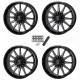 Frontline 762 Gloss Dark Tint 20x8 Wheels/Rims (Full Set) Frontline 762 Gloss Dark Tint 20x8 Wheels/Rims (Full Set)