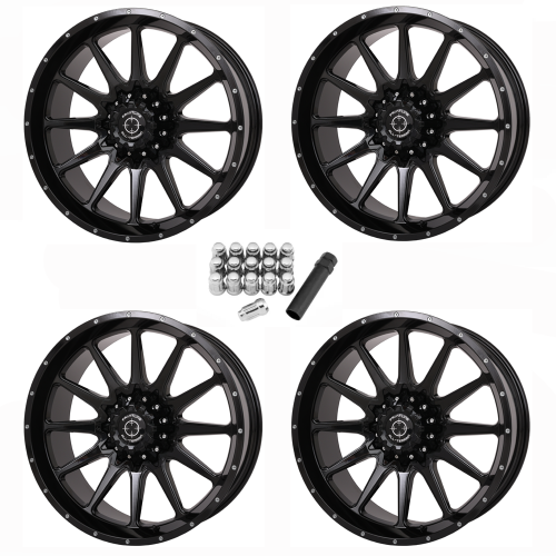 Frontline 762 Gloss Black 20x8 Wheels/Rims (Full Set) Frontline 762 Gloss Black 20x8 Wheels/Rims (Full Set)