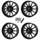 Frontline 762 Gloss Black 20x8 Wheels/Rims (Full Set) Frontline 762 Gloss Black 20x8 Wheels/Rims (Full Set)