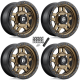 Fuel Off Road Anza D583 Bronze 15x7 Wheel/Rim (Full Set)