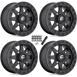 Fuel Off Road Maverick D936 Beadlock Matte Black 15x7 Wheel/Rim (Full Set)