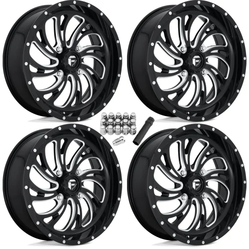 Kompressor Disc Rims Fuel Off Road Kompressor Gloss Black 20x7 Wheels/Rims (Full Set)