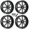 Fuel Off Road Maverick D538 Milled 22x7 Wheels/Rims (Full Set)