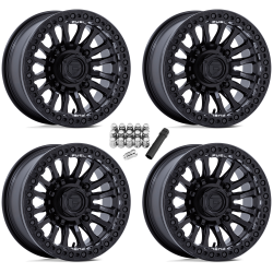 Fuel Off Road Rincon Blackout 15x7 Beadlock Wheels/Rims (Full Set)