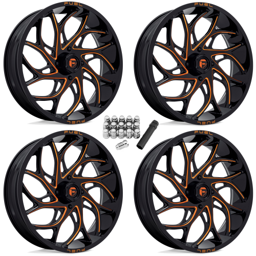 Fuel Off Road Runner Candy Orange 20x7 Wheels/Rims (Full Set) Fuel Off Road Runner Candy Orange 20x7 Wheels/Rims (Full Set)