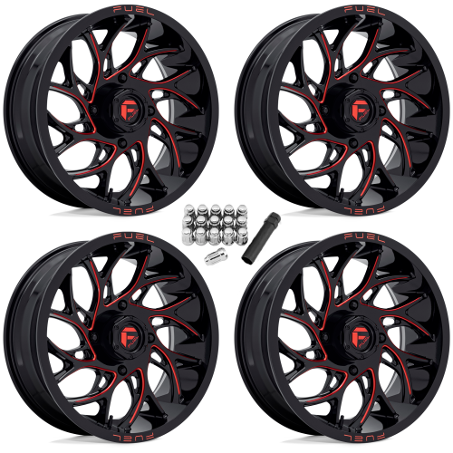 Fuel Off Road Runner Candy Red 18x7 Wheels/Rims (Full Set) Fuel Off Road Runner Candy Red 18x7 Wheels/Rims (Full Set)