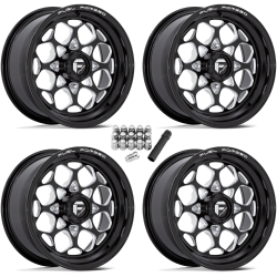 Fuel Off Road Sceptor Gloss Black & Milled 15x7 Forged Wheels/Rims (Full Set)