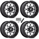 Fuel Off Road Sceptor Gloss Black & Milled 15x7 Forged Wheels/Rims (Full Set) Fuel Off Road Sceptor Gloss Black & Milled 15x7 Forged Wheels/Rims (Full Set)