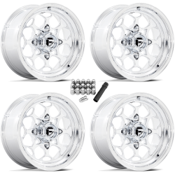 Fuel Off Road Sceptor Polished 15x7 Forged Wheels/Rims (Full Set)