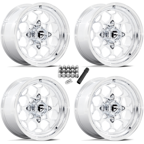 Fuel Off Road Sceptor Polished 15x7 Forged Wheels/Rims (Full Set)