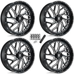 Fuel Off Road Triton Milled 20x7 Wheels/Rims (Full Set)