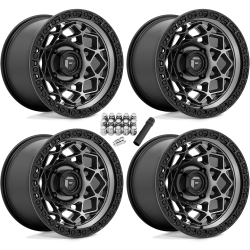 Fuel Off Road Unit D784 Gumetal 15x7 Wheels/Rims (Full Set)