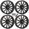 High Lifter HL21 Gloss Black 22x7 Wheels/Rims (Full Set)