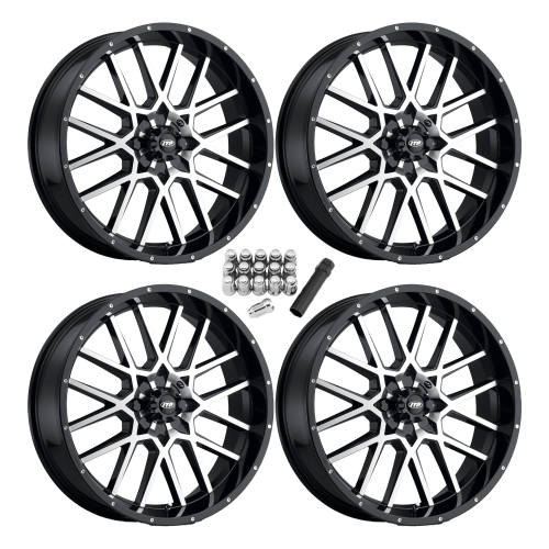 ITP Hurricane Machined 20x6.5 Wheels/Rims (Full Set) ITP Hurricane Machined 20x6.5 Wheels/Rims (Full Set)