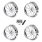 JTX Forged Cycle Polished 24x7 Wheel/Rim (Full Set)