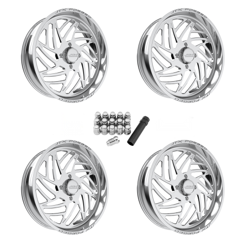 JTX Forged Dao Polished 22x7 Wheel/Rim (Full Set)