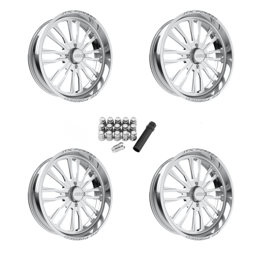 JTX Forged Enclave Polished 22x7 Wheel/Rim (Full Set)