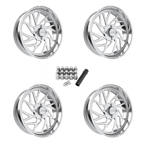 JTX Forged Ruckus Polished 24x7 Wheel/Rim (Full Set)
