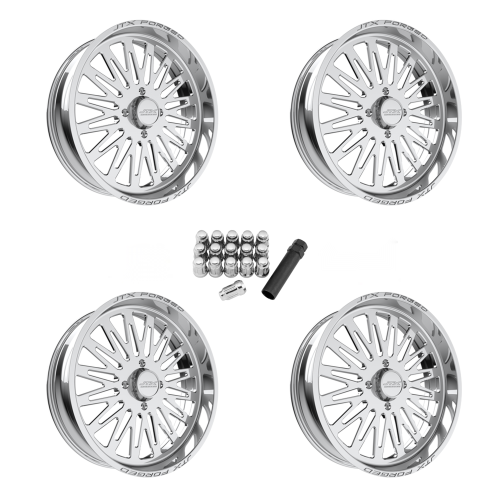 JTX Forged Schizo Polished 24x7 Wheel/Rim (Full Set)
