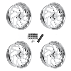 JTX Forged Wicked Polished 24x7 Wheel/Rim (Full Set)