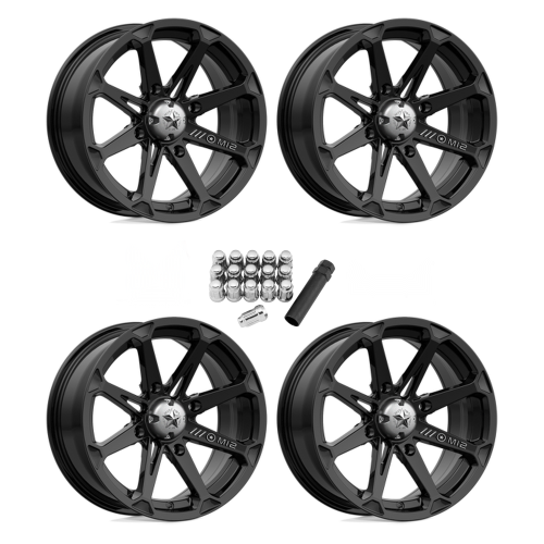 MSA M12 Diesel Gloss Black 14x7 Wheels/Rims (Full Set) MSA M12 Diesel Gloss Black 14x7 Wheels/Rims (Full Set)