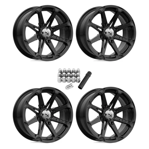 Msa Fuel Rims MSA M12 Diesel Gloss Black 14x7 Wheels/Rims (Full Set)