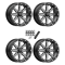 MSA M21 Lok Gunmetal 14x7 Beadlock Wheels/Rims (Full Set)