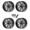 MSA M26 Vibe Dark Tint 14x7 Wheels/Rims (Full Set)