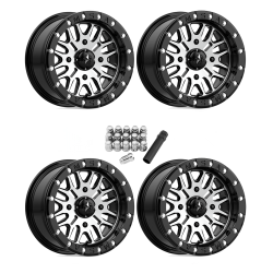 MSA M37 Brute Machined 15x7 Beadlock Wheels/Rims (Full Set)
