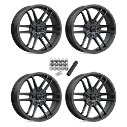 MSA M43 Fang Satin Black with Titanium Tint 20x7 Wheels/Rims (Full Set) MSA M43 Fang Satin Black with Titanium Tint 20x7 Wheels/Rims (Full Set)