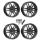 MSA M43 Fang Satin Black with Titanium Tint 20x7 Wheels/Rims (Full Set)