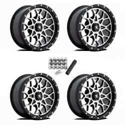 MSA M45 Portal Machined 14x7 Wheels/Rims (Full Set)