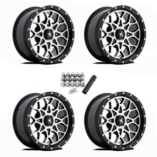 MSA M45 Portal Machined 14x7 Wheels/Rims (Full Set)