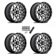 MSA M45 Portal Machined 14x7 Wheels/Rims (Full Set)