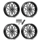 MSA M47 Sniper Gloss Black Milled 20x7 Wheels/Rims (Full Set)
