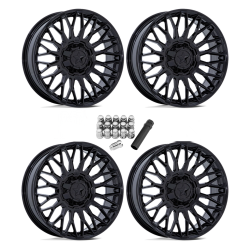 MSA M50 Clubber Gloss Black 14x7 Wheels/Rims (Full Set)