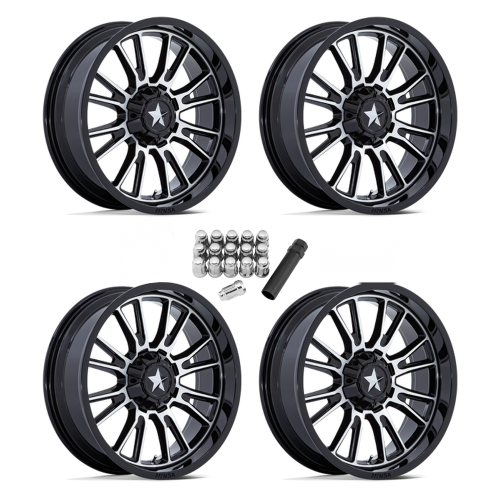 MSA M51 Thunderlips Machined 24x7 Wheels/Rims (Full Set)