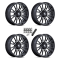 MSA M51 Thunderlips Machined 15x7 Wheels/Rims (Full Set)