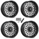 MSA Breakout Gloss Black Milled 24x10 Forged Wheels/Rims (Full Set) MSA Breakout Gloss Black Milled 24x10 Forged Wheels/Rims (Full Set)