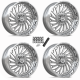 MSA Coil Polished 24x10 Forged Wheels/Rims (Full Set)