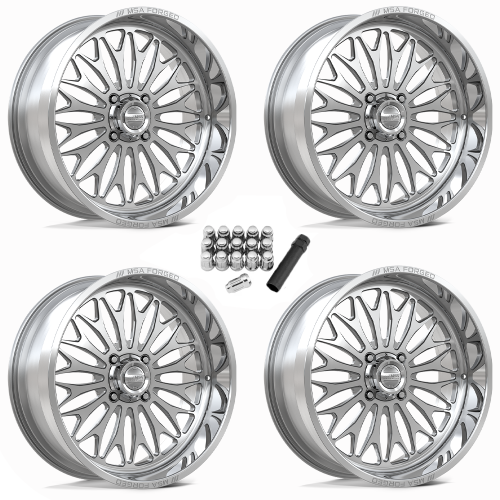 MSA Shockwave Polished 24x10 Forged Wheels/Rims (Full Set) MSA Shockwave Polished 24x10 Forged Wheels/Rims (Full Set)