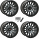 System 3 Offroad SB-8 Matte Brushed Grey 15x10 Beadlock Wheels/Rims (Full Set)