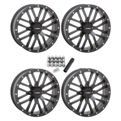 System 3 Offroad ST-3 Matte Black 20x6.5 Wheels/Rims (Full Set)