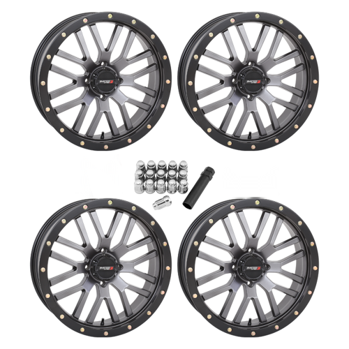 System 3 Offroad ST-3 Gunmetal 20x6.5 Wheels/Rims (Full Set)