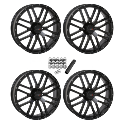 System 3 Offroad ST-3 Matte Black 22x6.5 Wheels/Rims (Full Set)