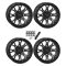 System 3 Offroad ST-6 Dark Tint 14x7 Wheels/Rims (Full Set)
